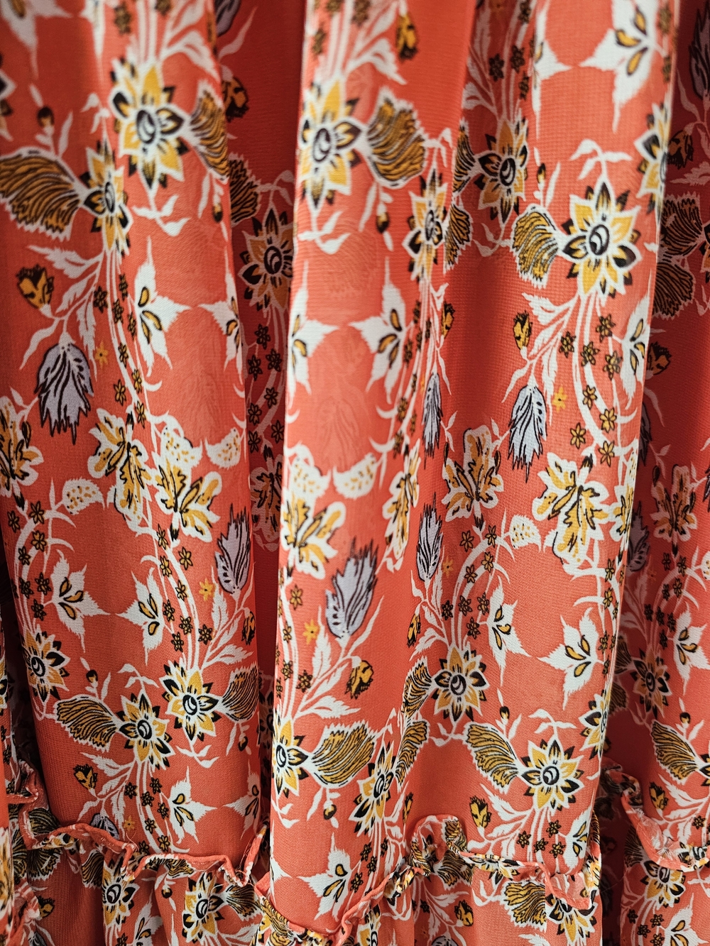 Max Studio Coral Floral Maxi Dress - Picture 6 of 6